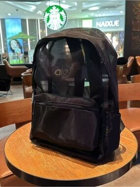 Black Transparent Backpack